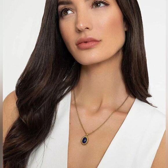 Vintage stone necklace #1272 - Picture 2 of 5